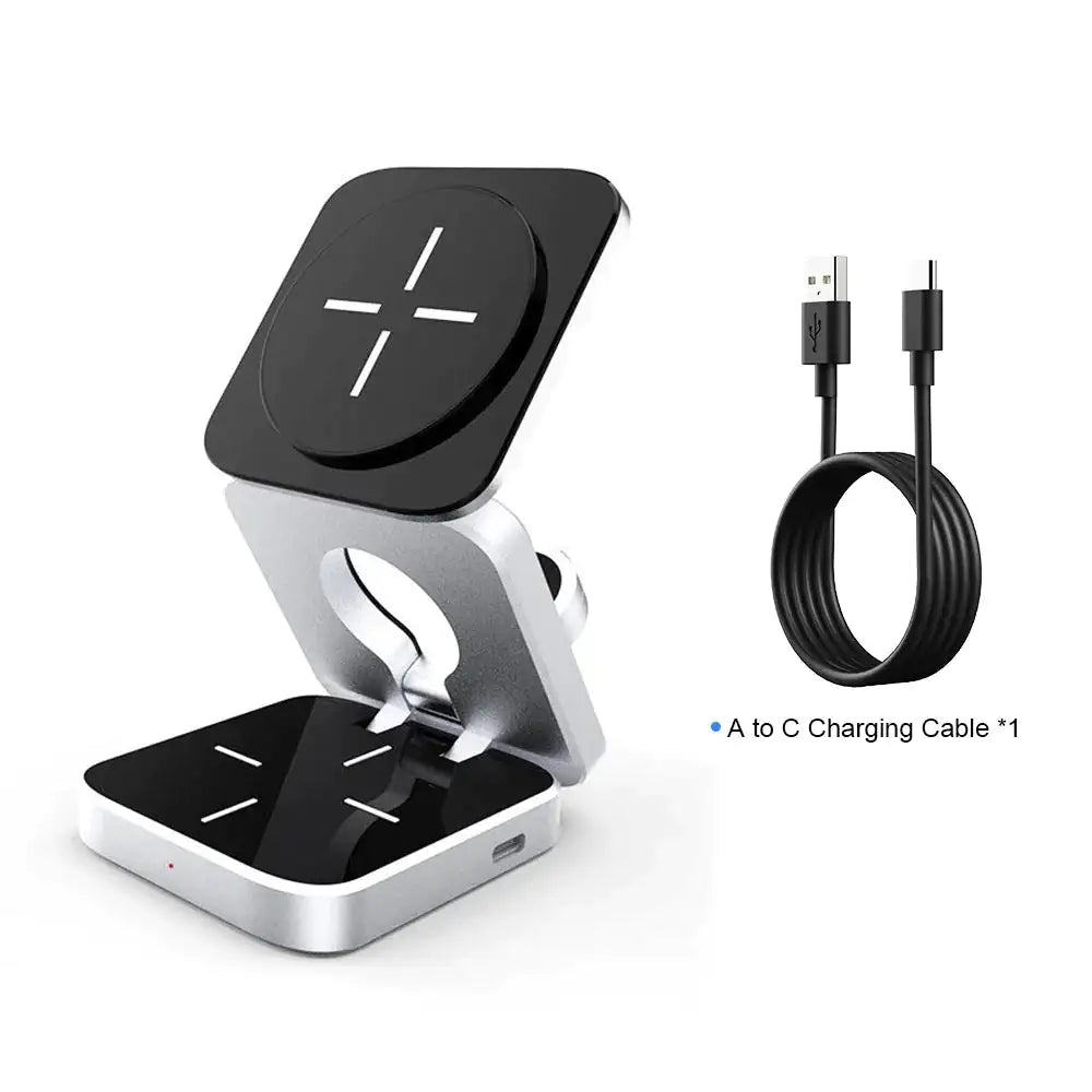 3 In 1 Foldable Magnetic Wireless Charger