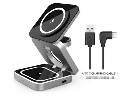 3 In 1 Foldable Magnetic Wireless Charger