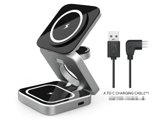 3 In 1 Foldable Magnetic Wireless Charger